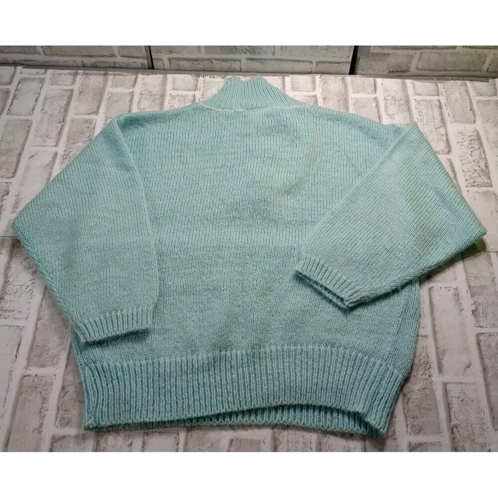 MADEMOISELLE KNITWEAR Baby Blue Long Sleeve Knit Sweater Women's SizeL - Picture 2 of 11